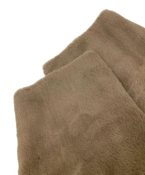 THREE DOTS（スリードッツ）THREE DOTS (スリードッツ) Double face fake fur reversible coat ブラウン サイズ:-の古着・服飾アイテム