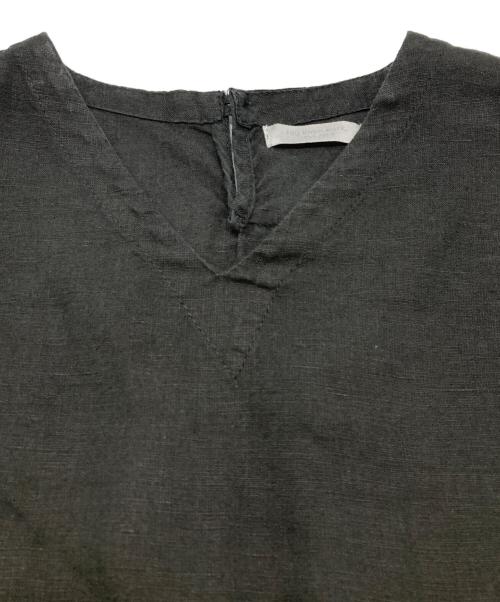 fog linen work（フォグリネンワーク）fog linen work (フォグリネンワーク) リネンワンピース ブラック サイズ:表記無しの古着・服飾アイテム