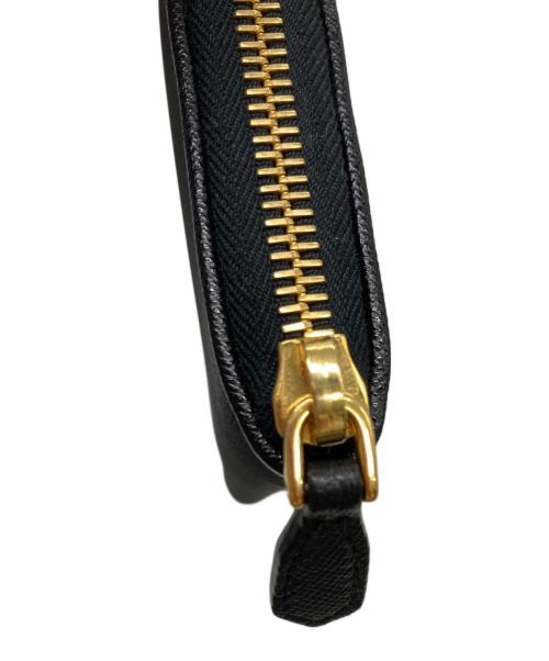 PRADA（プラダ）PRADA (プラダ) NYLON JACQUARD 財布 ブラックの古着・服飾アイテム