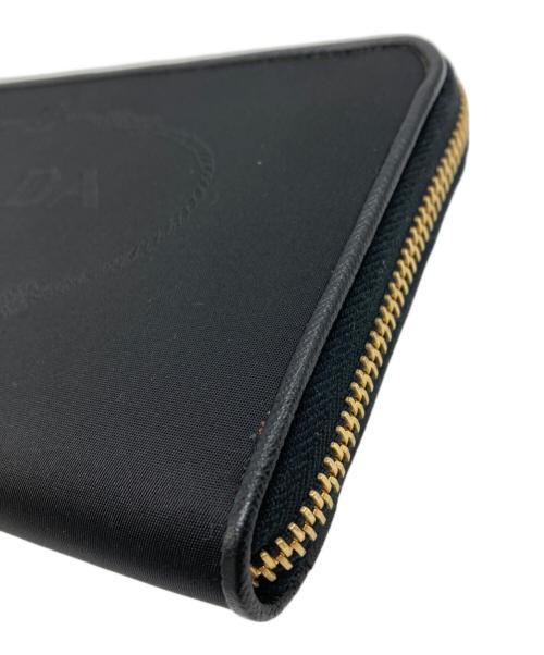 PRADA（プラダ）PRADA (プラダ) NYLON JACQUARD 財布 ブラックの古着・服飾アイテム
