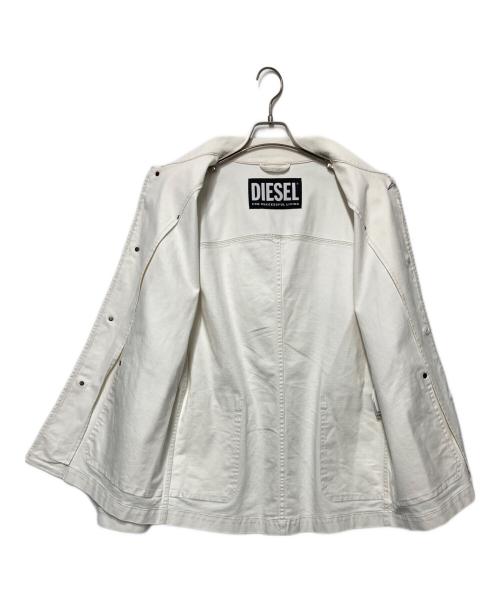 DIESEL（ディーゼル）DIESEL (ディーゼル) デニムワークジャケット ホワイト サイズ:Ｌの古着・服飾アイテム