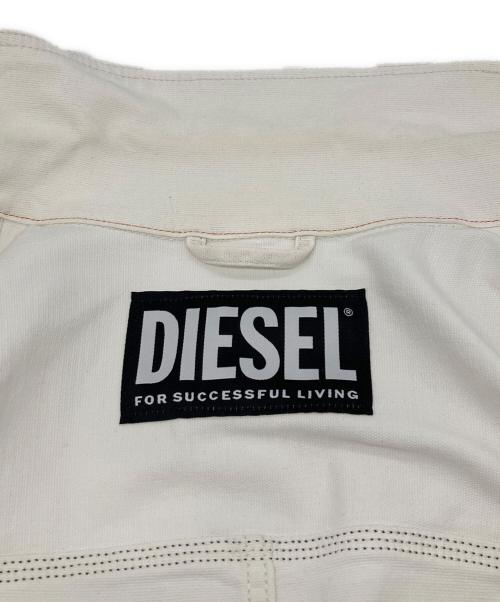 DIESEL（ディーゼル）DIESEL (ディーゼル) デニムワークジャケット ホワイト サイズ:Ｌの古着・服飾アイテム