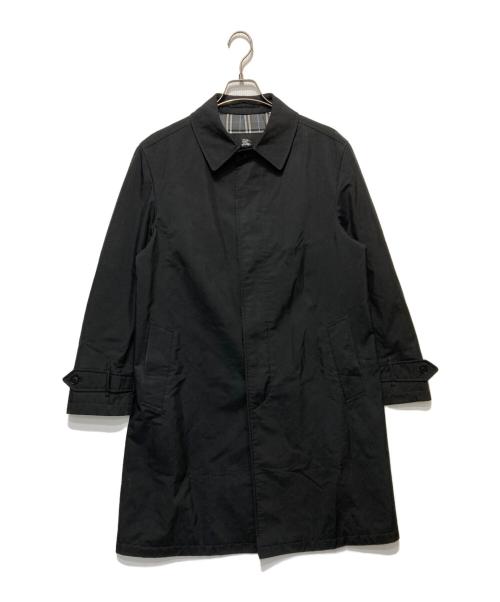 BURBERRY BLACK LABEL（バーバリーブラックレーベル）BURBERRY BLACK LABEL (バーバリーブラックレーベル) ステンカラーコート ブラック サイズ:Ｌの古着・服飾アイテム