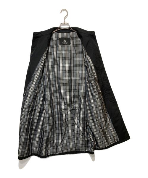 BURBERRY BLACK LABEL（バーバリーブラックレーベル）BURBERRY BLACK LABEL (バーバリーブラックレーベル) ステンカラーコート ブラック サイズ:Ｌの古着・服飾アイテム