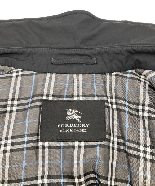 BURBERRY BLACK LABEL（バーバリーブラックレーベル）BURBERRY BLACK LABEL (バーバリーブラックレーベル) ステンカラーコート ブラック サイズ:Ｌの古着・服飾アイテム