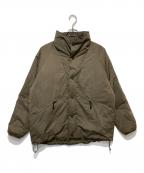 WHITE MOUNTAINEERING×TAIONホワイトマウンテ二アニング×タイオン）の古着「コラボダウンジャケット」｜オリーブ