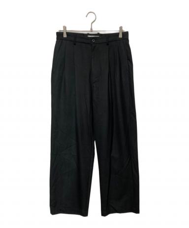 コルニエSuper130's WORSTED WOOL WIDE PANTS 中古・古着通販】cornier (コルニエ) Super130's WORSTED WOOL 2-TUCK