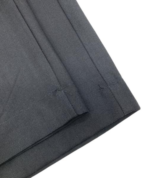 cornier（コルニエ）cornier (コルニエ) Super130's WORSTED WOOL 2-TUCK WIDE PANTS ブラック サイズ:Ｍの古着・服飾アイテム