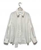 CULLNIクルニ）の古着「Dry Karsey Bow Tie Long Sleeve Shirt」｜ホワイト