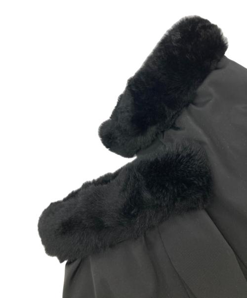 BURBERRY LONDON（バーバリーロンドン）BURBERRY LONDON (バーバリーロンドン) ラビットファーダウンコート ブラック サイズ:44の古着・服飾アイテム