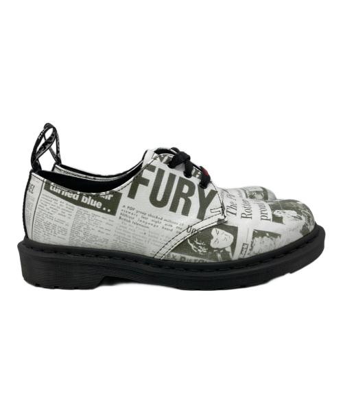 Dr.Martens（ドクターマーチン）Dr.Martens (ドクターマーチン) SEX PISTOLS (セックスピストルズ) 3ホールシューズ ホワイト サイズ:8の古着・服飾アイテム