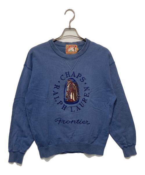 CHAPS Ralph Lauren Frontier（チャップス ラルフローレン フロンティア）CHAPS Ralph Lauren Frontier (チャップス ラルフローレン フロンティア) 90’s刺繍スウェット ネイビー サイズ:Mの古着・服飾アイテム