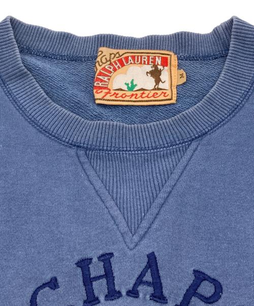 CHAPS Ralph Lauren Frontier（チャップス ラルフローレン フロンティア）CHAPS Ralph Lauren Frontier (チャップス ラルフローレン フロンティア) 90’s刺繍スウェット ネイビー サイズ:Mの古着・服飾アイテム