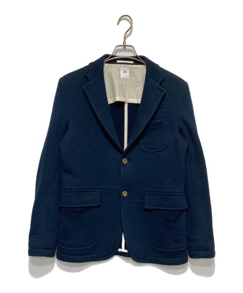 SCYEBASICS（サイベーシックス）SCYEBASICS (サイベーシックス) LOOPWHEELER (ループウィラー) テーラードジャケット ネイビー サイズ:36の古着・服飾アイテム