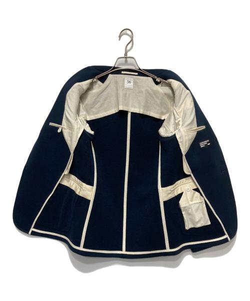 SCYEBASICS（サイベーシックス）SCYEBASICS (サイベーシックス) LOOPWHEELER (ループウィラー) テーラードジャケット ネイビー サイズ:36の古着・服飾アイテム