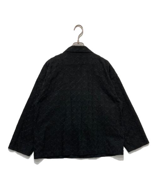 TSUHARU by samansa Mos2（ツハル バイ サマンサモスモス）TSUHARU by samansa Mos2 (ツハル バイ サマンサモスモス) リングタイル刺繍テーラードジャケット ブラック サイズ:Fの古着・服飾アイテム