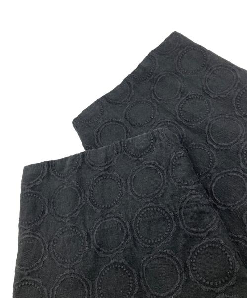 TSUHARU by samansa Mos2（ツハル バイ サマンサモスモス）TSUHARU by samansa Mos2 (ツハル バイ サマンサモスモス) リングタイル刺繍テーラードジャケット ブラック サイズ:Fの古着・服飾アイテム