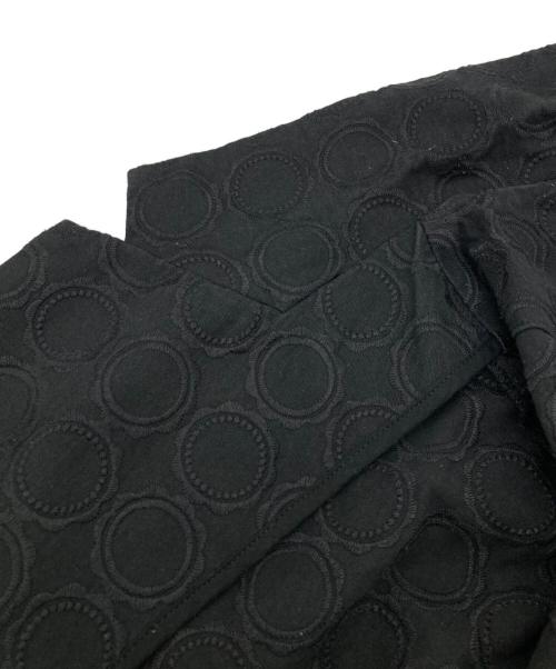 TSUHARU by samansa Mos2（ツハル バイ サマンサモスモス）TSUHARU by samansa Mos2 (ツハル バイ サマンサモスモス) リングタイル刺繍テーラードジャケット ブラック サイズ:Fの古着・服飾アイテム