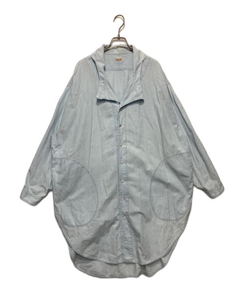 KAPITAL（キャピタル）KAPITAL (キャピタル) シャツワンピース ブルー サイズ:Ｌの古着・服飾アイテム