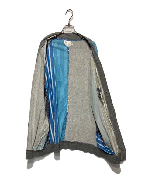 Dulcamara（ドゥルカマラ）Dulcamara (ドゥルカマラ) 異素材ロングカーディガン グレー サイズ:-の古着・服飾アイテム