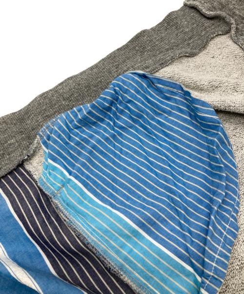 Dulcamara（ドゥルカマラ）Dulcamara (ドゥルカマラ) 異素材ロングカーディガン グレー サイズ:-の古着・服飾アイテム