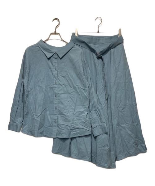 JUSGLITTY（ジャスグリッティー）JUSGLITTY (ジャスグリッティー) コーデュロイセットアップ ブルー サイズ:2 未使用品の古着・服飾アイテム