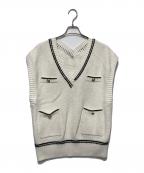 Apuweiser-richeアプワイザーリッシェ）の古着「ニットベスト」｜ホワイト