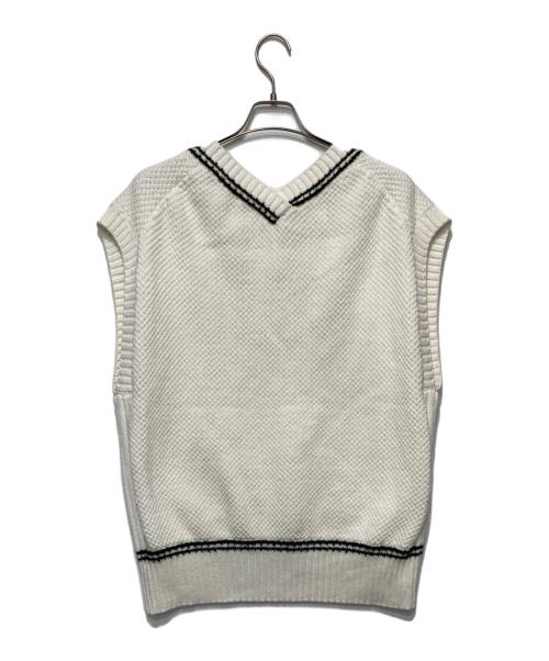 Apuweiser-riche（アプワイザーリッシェ）Apuweiser-riche (アプワイザーリッシェ) ニットベスト ホワイト サイズ:2の古着・服飾アイテム