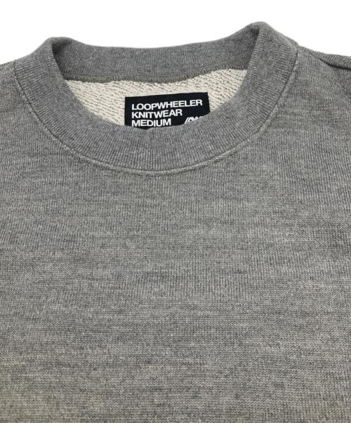 LOOPWHEELER（ループウィラー）LOOPWHEELER (ループウィラー) シルクウールコットンクルースウェット グレー サイズ:Ｍの古着・服飾アイテム