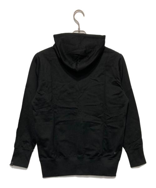 LOOPWHEELER（ループウィラー）LOOPWHEELER (ループウィラー) ウォシャブルウール100%ジップアップフーディ ブラック サイズ:Ｍの古着・服飾アイテム