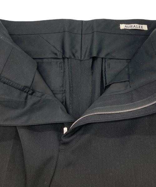 AURALEE（オーラリー）AURALEE (オーラリー) LIGHT WOOL MAX GABARDINE SLACKS ブラック サイズ:3の古着・服飾アイテム