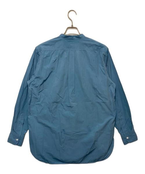 HERILL（ヘリル）HERILL (ヘリル) スビンコットンバンドカラーシャツ ブルー サイズ:2の古着・服飾アイテム