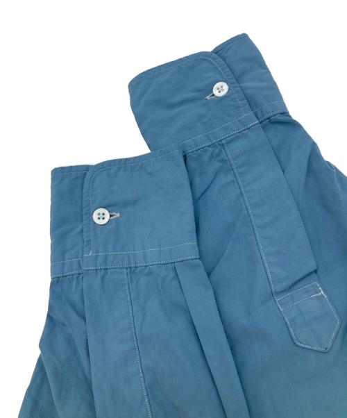 HERILL（ヘリル）HERILL (ヘリル) スビンコットンバンドカラーシャツ ブルー サイズ:2の古着・服飾アイテム