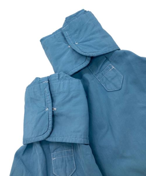 HERILL（ヘリル）HERILL (ヘリル) スビンコットンバンドカラーシャツ ブルー サイズ:2の古着・服飾アイテム
