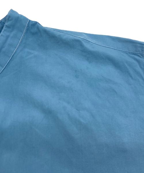 HERILL（ヘリル）HERILL (ヘリル) スビンコットンバンドカラーシャツ ブルー サイズ:2の古着・服飾アイテム