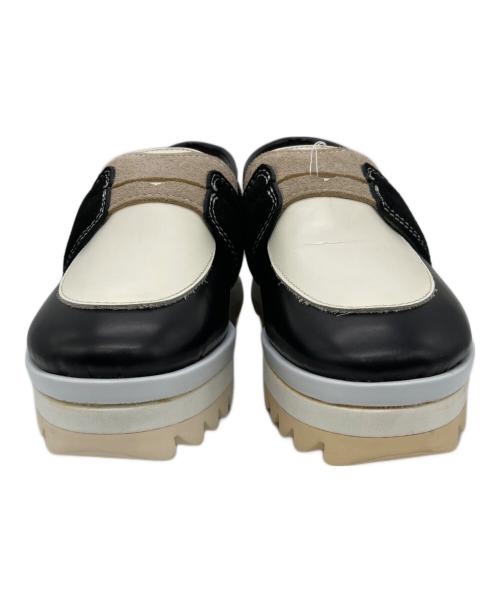 FACETASM（ファセッタズム）FACETASM (ファセッタズム) シャークソールローファー ブラック×ホワイト サイズ:23の古着・服飾アイテム