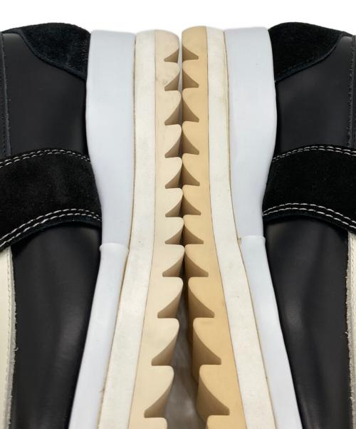 FACETASM（ファセッタズム）FACETASM (ファセッタズム) シャークソールローファー ブラック×ホワイト サイズ:23の古着・服飾アイテム