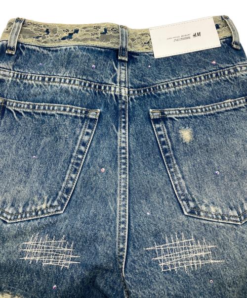 H&M（エイチアンドエム）H&M (エイチアンドエム) Jean-Michel Basquiat (ジャン ミシェル バスキア) ストレートリラックスドデニム インディゴ サイズ:26の古着・服飾アイテム