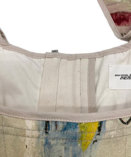 H&M（エイチアンドエム）H&M (エイチアンドエム) Jean-Michel Basquiat (ジャン ミシェル バスキア) デザインコルセット マルチカラー サイズ:38の古着・服飾アイテム