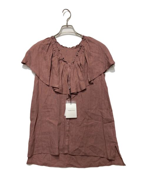 ARPEGE STORY（アルページュストーリー）ARPEGE STORY (アルページュストーリー) リネンブラウス ブラウン サイズ:1の古着・服飾アイテム