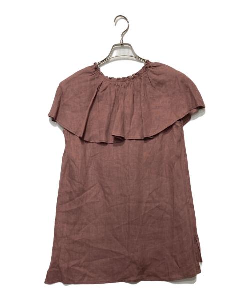 ARPEGE STORY（アルページュストーリー）ARPEGE STORY (アルページュストーリー) リネンブラウス ブラウン サイズ:1の古着・服飾アイテム