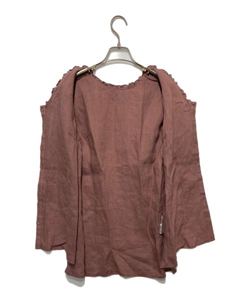 ARPEGE STORY（アルページュストーリー）ARPEGE STORY (アルページュストーリー) リネンブラウス ブラウン サイズ:1の古着・服飾アイテム