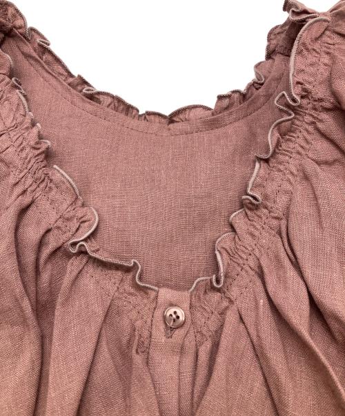 ARPEGE STORY（アルページュストーリー）ARPEGE STORY (アルページュストーリー) リネンブラウス ブラウン サイズ:1の古着・服飾アイテム