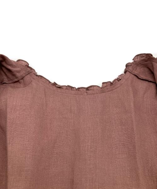 ARPEGE STORY（アルページュストーリー）ARPEGE STORY (アルページュストーリー) リネンブラウス ブラウン サイズ:1の古着・服飾アイテム