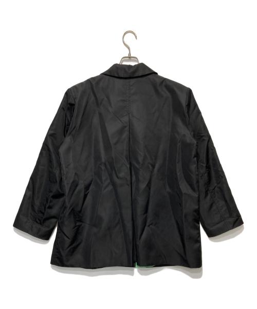 GANNI（ガニー）GANNI (ガニー) オーバーサイズ2Bナイロンテーラードジャケット ブラック サイズ:S/Mの古着・服飾アイテム