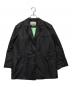 GANNI（ガニー）の古着「オーバーサイズ2Bナイロンテーラードジャケット」｜ブラック