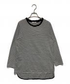 MACPHEEマカフィー）の古着「ボーダーカットソー」｜ホワイト×ブラック