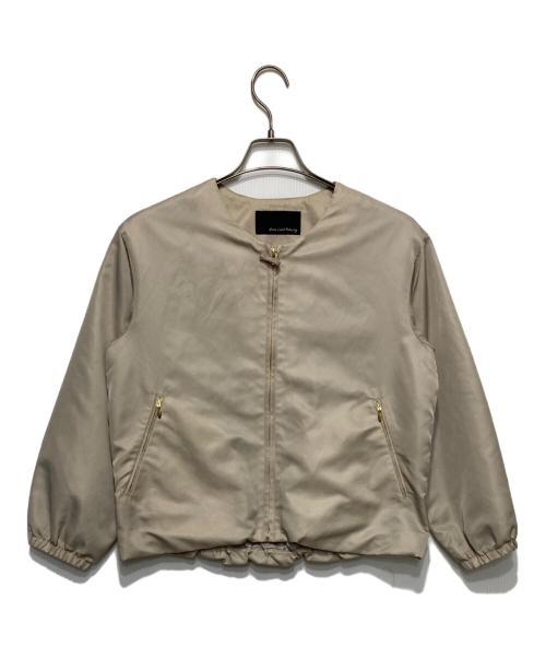 green label relaxing（グリーンレーベルリラクシング）green label relaxing (グリーンレーベルリラクシング) クルーネック ギャザー ブルゾン ベージュ サイズ:-の古着・服飾アイテム