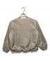 green label relaxing (グリーンレーベルリラクシング) クルーネック ギャザー ブルゾン ベージュ サイズ:-：3000円