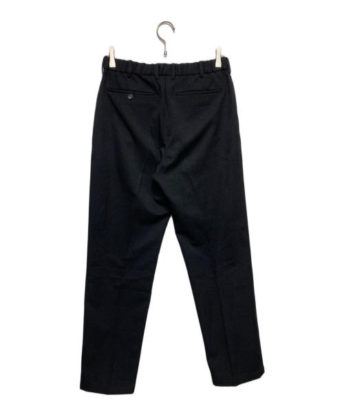 Paul Stuart（ポールスチュアート）Paul Stuart (ポールスチュアート) ウールライクサージワイドテーパードパンツ ブラック サイズ:46の古着・服飾アイテム